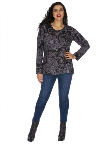 basic-t-shirt-plus-size-stampata-grigia