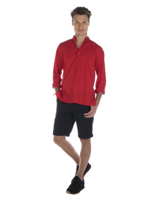 shirt-neck-mao-man-spring-summer-red