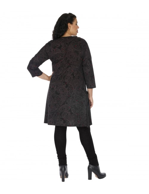 vestido plus size-black-pocket-back