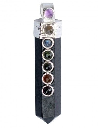 naturale-minerale-pietra-ciondolo-pendente-Oniz-7chakras 2