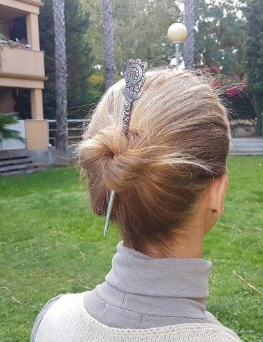 pau-acessório-cabelo-coque metálico