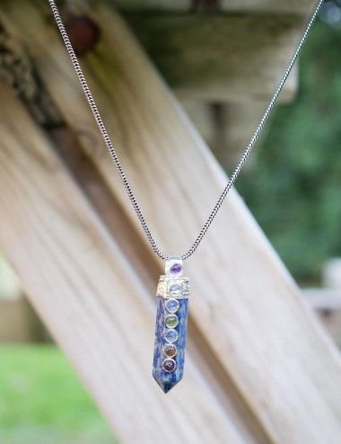 pendentif-pierre-minéral-Lapislazuli-7chakras 2