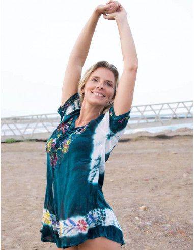 t-shirt-cravate-celeste-life-playa