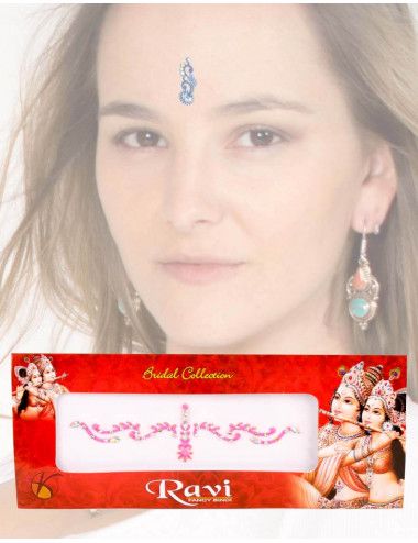 bindi-tika-sourcils-danse-trivial-ethnique-accessoires-rose