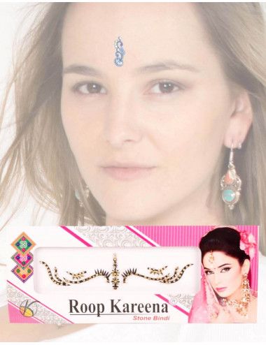 tika-sourcils-noir-or-bindi-danse-trivial