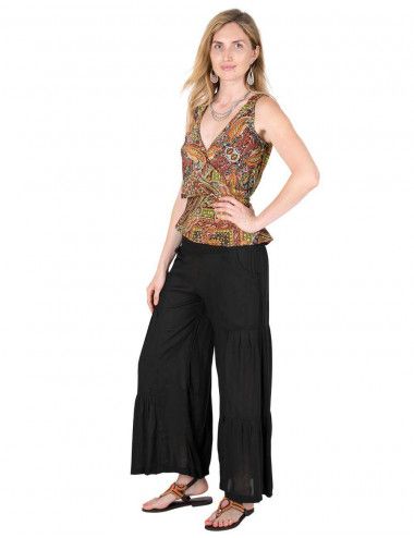 camisa-de-verão-mulher-moda-hippie estampada 2