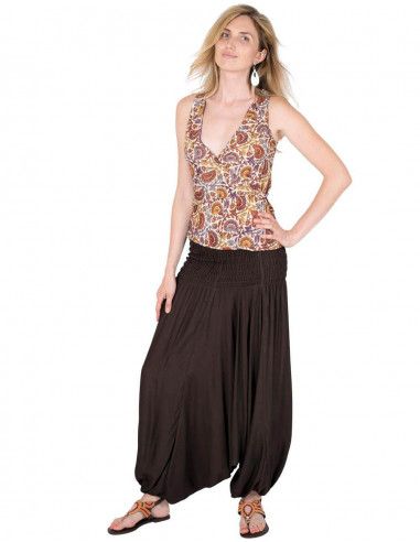 Afghan-Hosen-Saruel-Overall-Kleid-braune-Schokolade