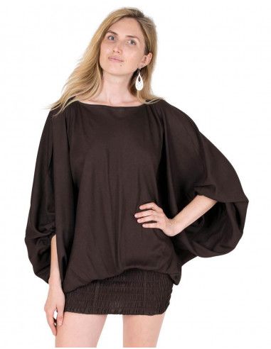 Robe-afghane-saruel-robe-combinaison-marron-chocolat