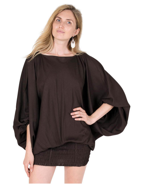 Afghan-Kleid-Saruel-Overall-Kleid-braune-Schokolade