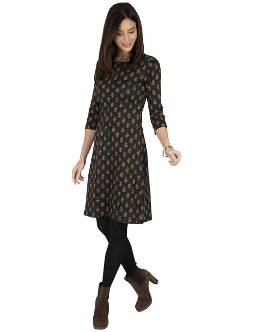 dress-sleeves-3/4-autumn-cotton