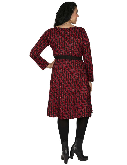 vestido-cinturon-invierno-tallas-grandes