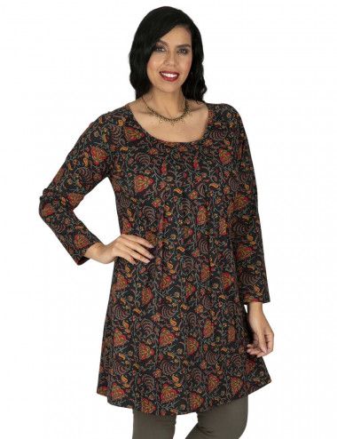 T-Shirt-Kleid-plus-Größen-Herbst