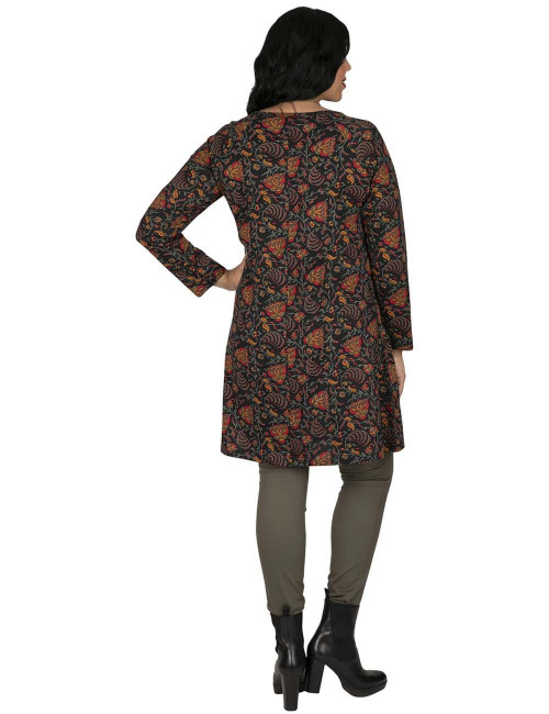 T-Shirt-Kleid-Plus-Size-Print