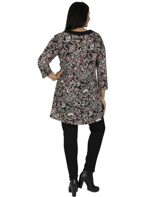 T-shirt-grandes tailles-imprimé-hiver-large