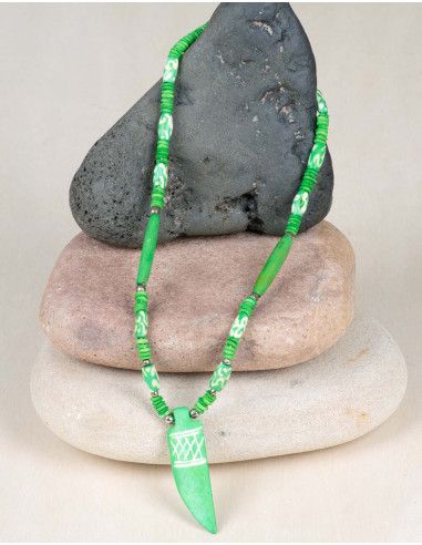 necklace-bone-green-unisex-hippie-playa