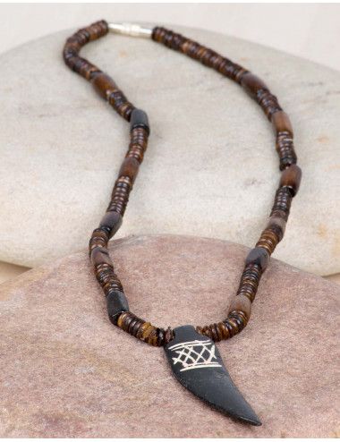 collana-uomo-hippie-bone-brown-beach