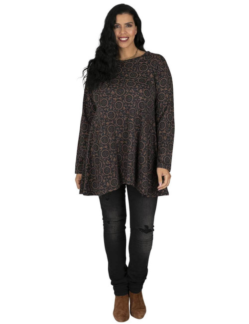 T-shirt-taglie forti-stampa-cerchi