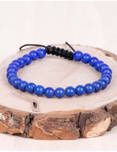 pulsera-azul-ajustable-hippie-unisex 2