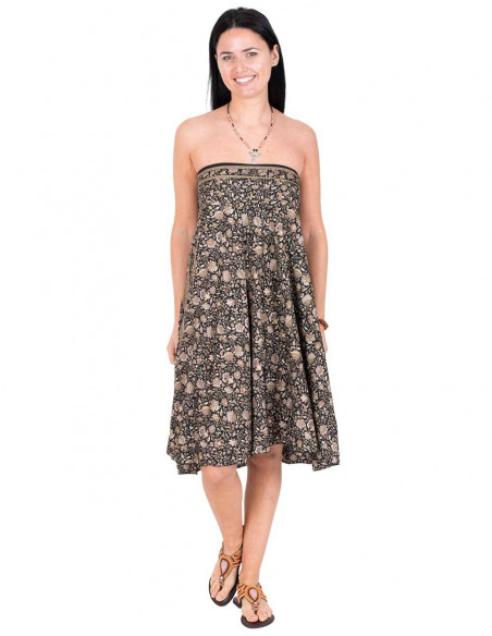kombinierbares 2-in-1-Seidenkleid