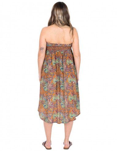 Bedruckter Seidenrock