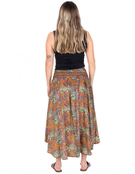 Printed Silk Skirt