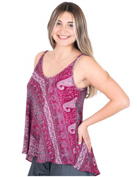 Wide Printed Top