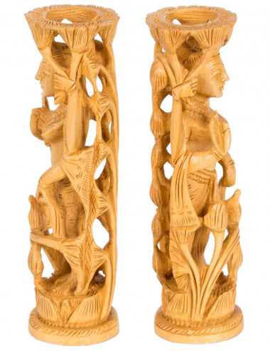 escultura-lakshmi-forma-cilindrica-en-madera 2