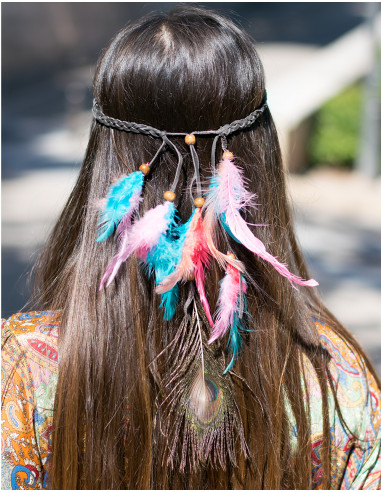 Tiara di capelli hippie