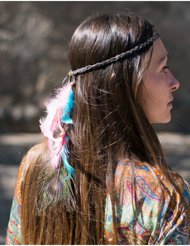 Tiara di capelli hippie