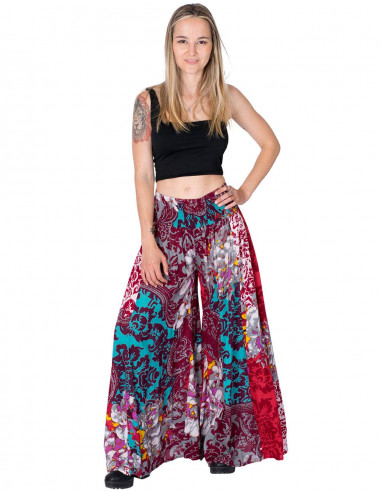 Mid-rise skirt trousers