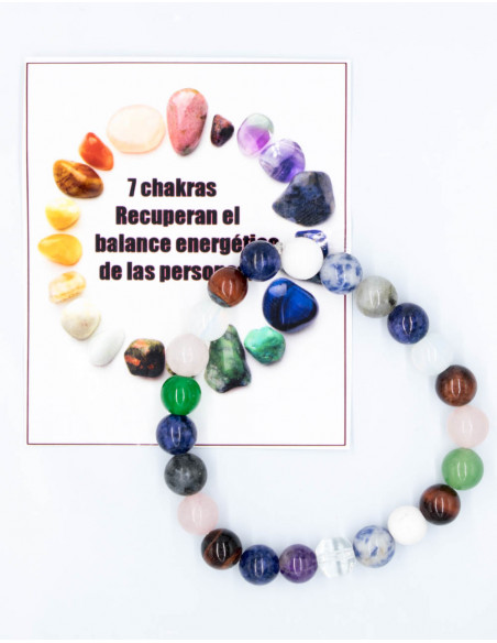7 Chakras Mineral Stones Bracelet