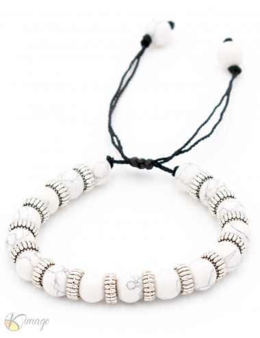 Bracelet Howlite blanc