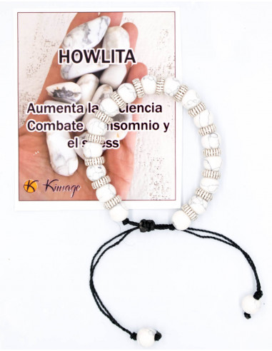 Weißes Howlith-Armband