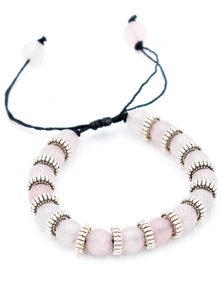 Bracelet Gemme Quartz Rose
