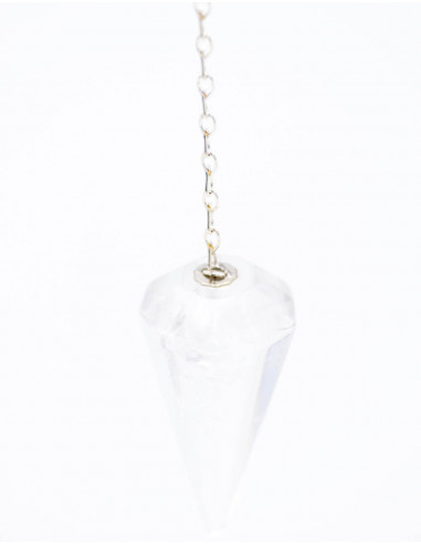 Pendule en pierre minérale en cristal de quartz