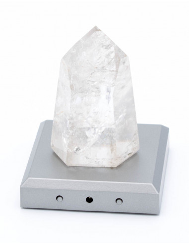 Crystal Quartz Obelisk on Led light