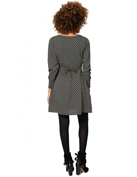 vestido-ceñido-invierno-mujer-negro