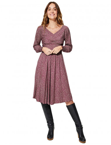 Vestito casual viola 2
