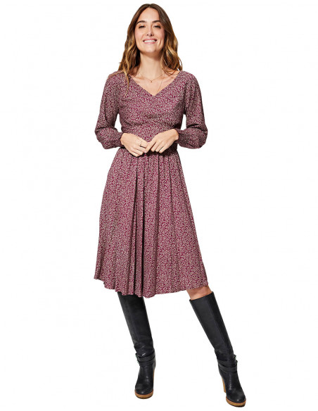 Vestito casual viola