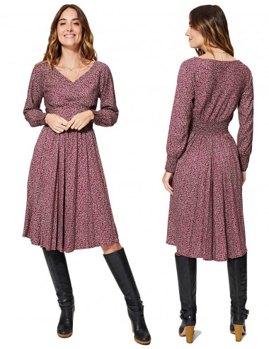 Vestito casual viola