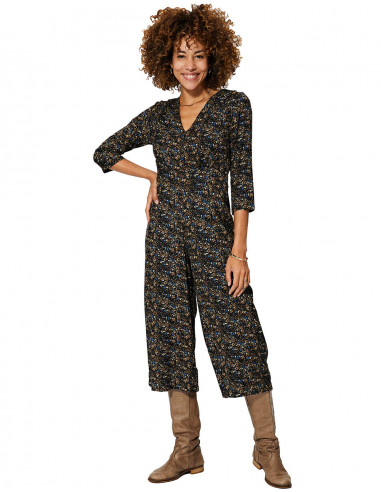 Wide Printed Jumpsuit