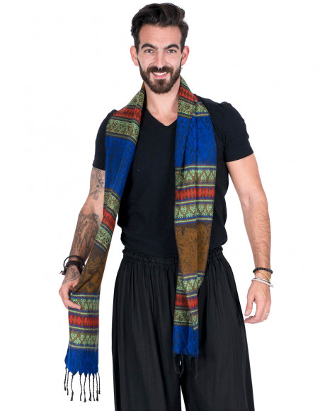 Sciarpa unisex in cotone e lana
