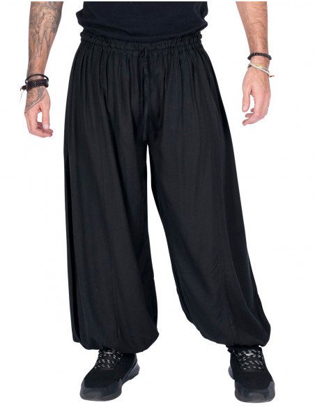 Pantalon Bombacho Negro - Tienda Hippie