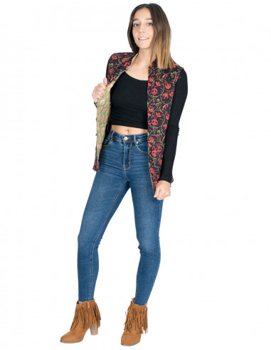 Colete com Estampa Dupla