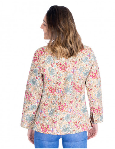 Giacca Mao in cotone reversibile - Stile Hippie...