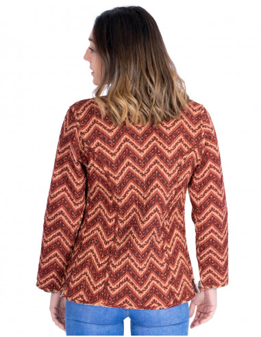 Reversible Cotton Mao Jacket - Hippie Chic...