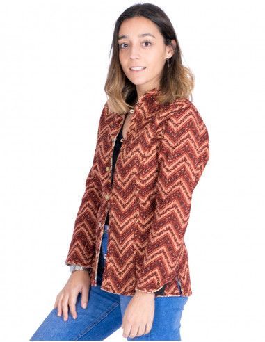 Wendbare Mao-Jacke aus Baumwolle –...