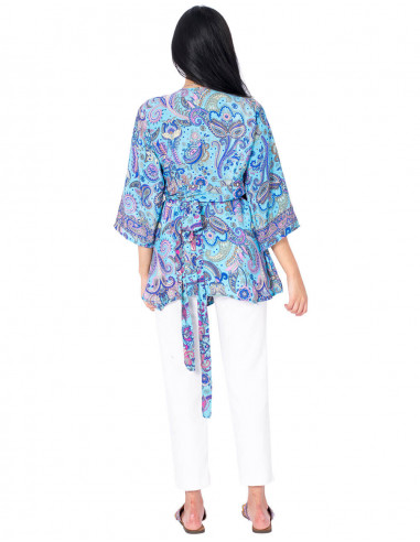 T-shirt façon kimono