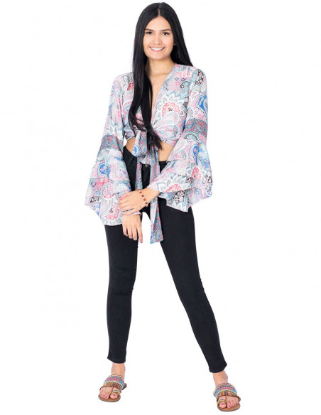 Boho Top Wide Sleeves