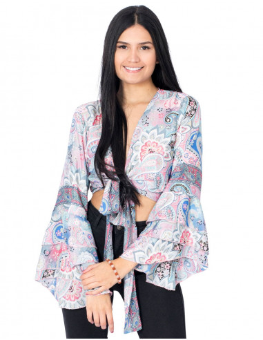 Boho Top Manches Larges